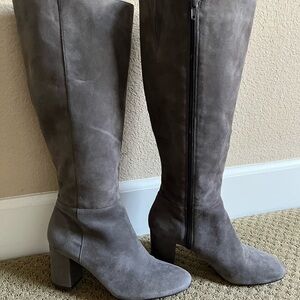 Ann Taylor Over the Knee Gray Boots